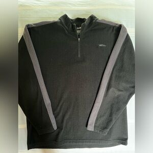 Avia Men's Black and Gray Zip-Up Sweater